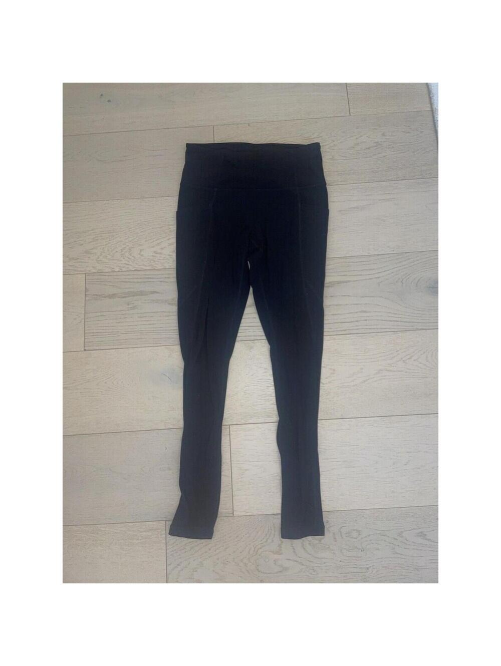 athleta black womens leggings with pockets size small